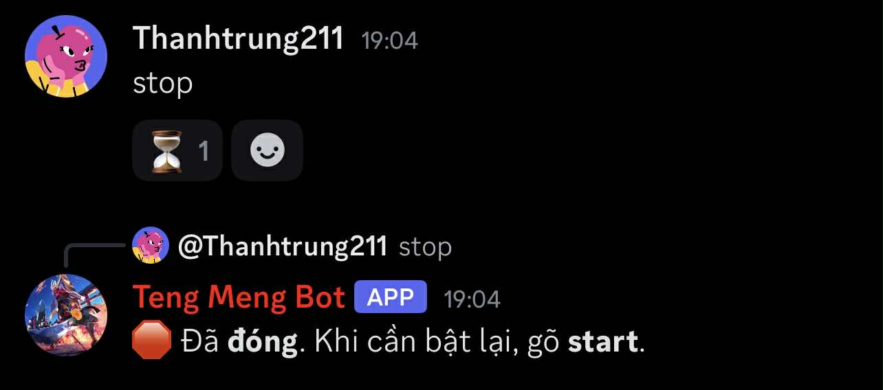Lệnh Stop
